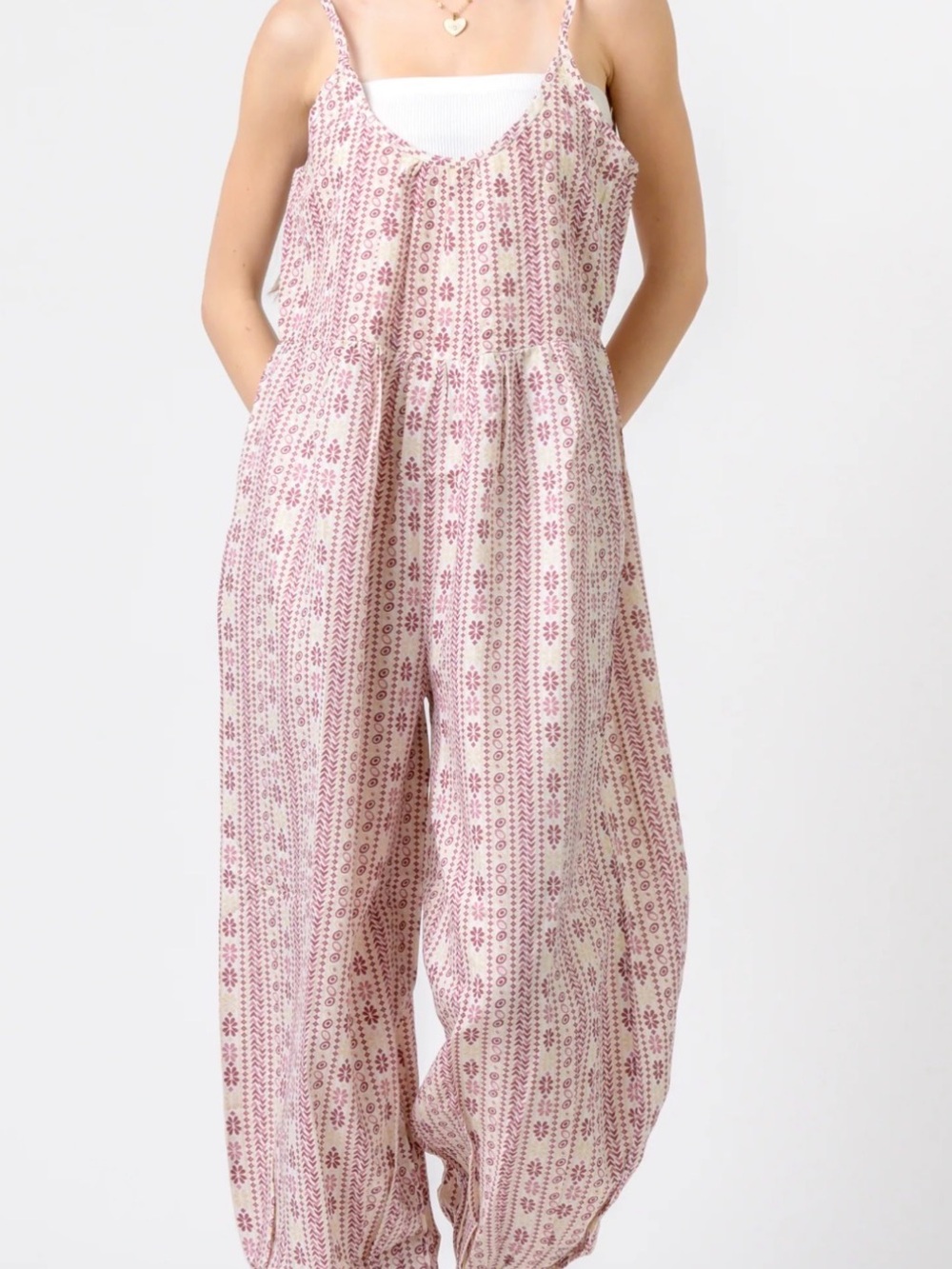 Rhea Eva Jumpsuit Flower Print NWT